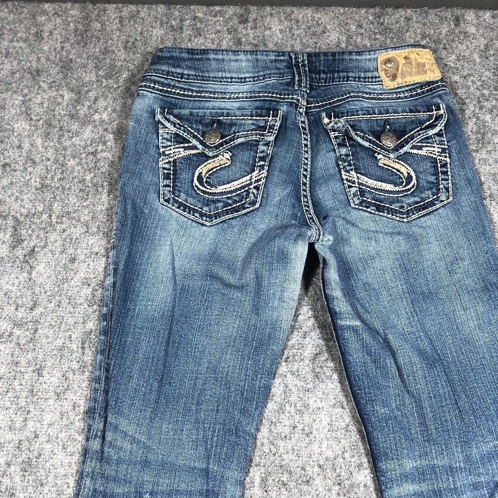 Silver Jeans Co Suki Surplus Bootcut Jeans Womens 27x32 Medium Wash Stretch - Picture 15 of 16